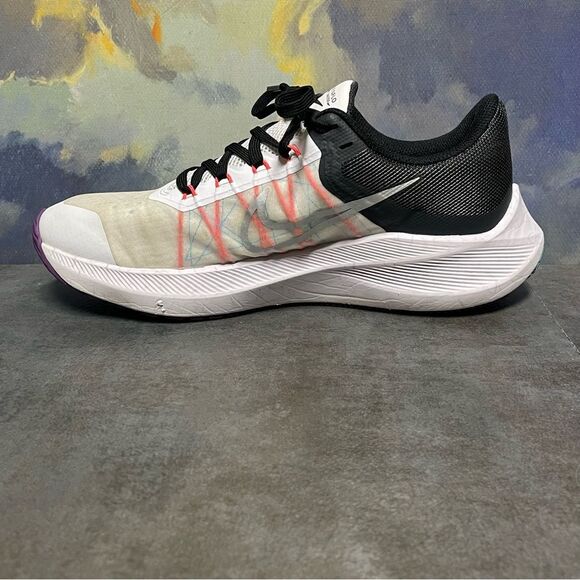 Nike Winflo 8 Black/White Women's Running Shoes Size 8 - Picture 13 of 16